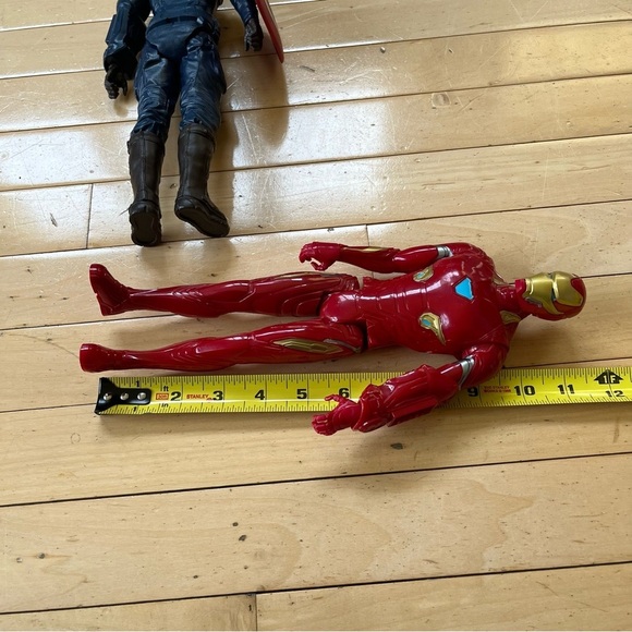 2018 Captain America & Iron Man Figure 12" Titan Hero Series Avengers Marvel - Picture 8 of 8